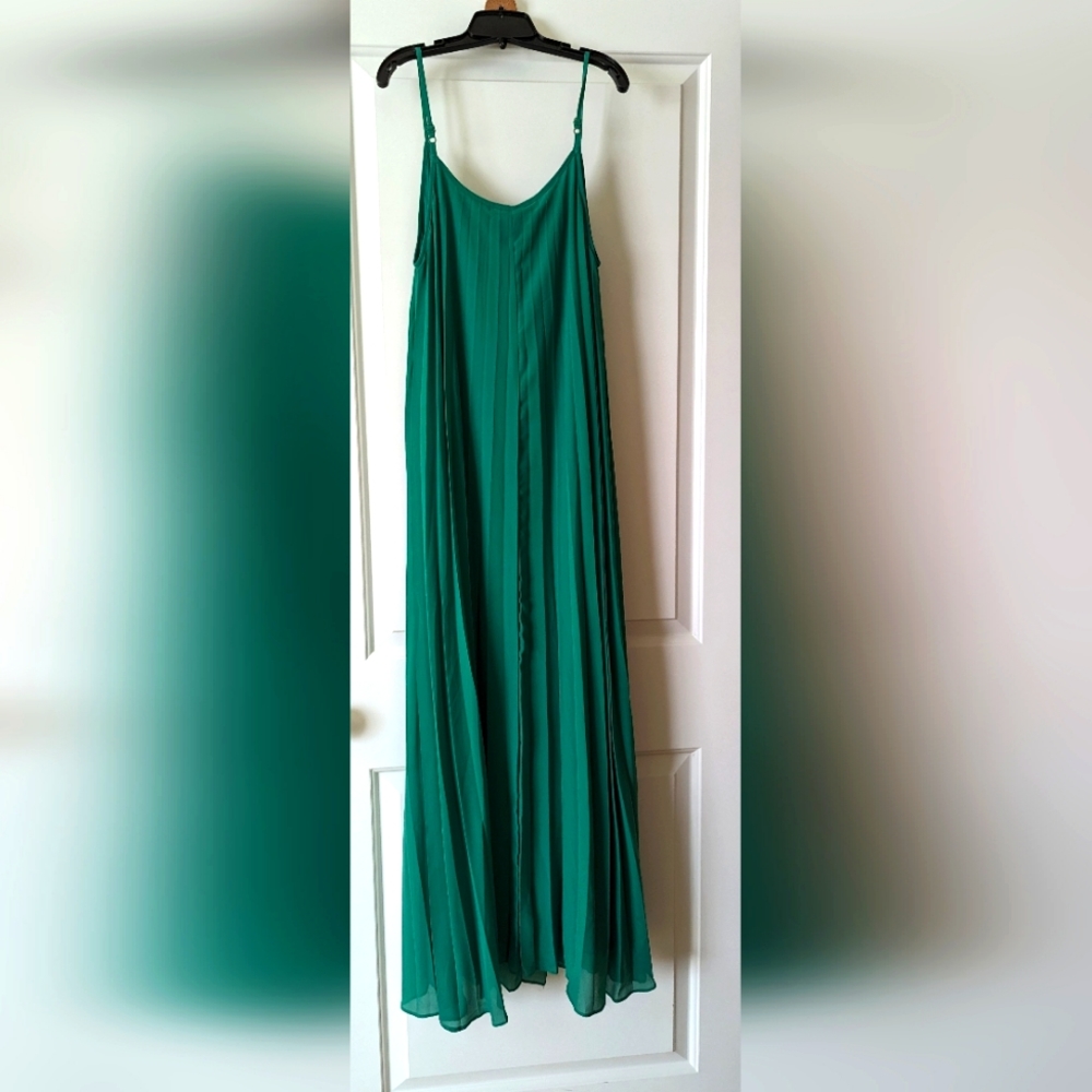 Skies are Blue Pleated Maxi Dress - Picture 3 of 4